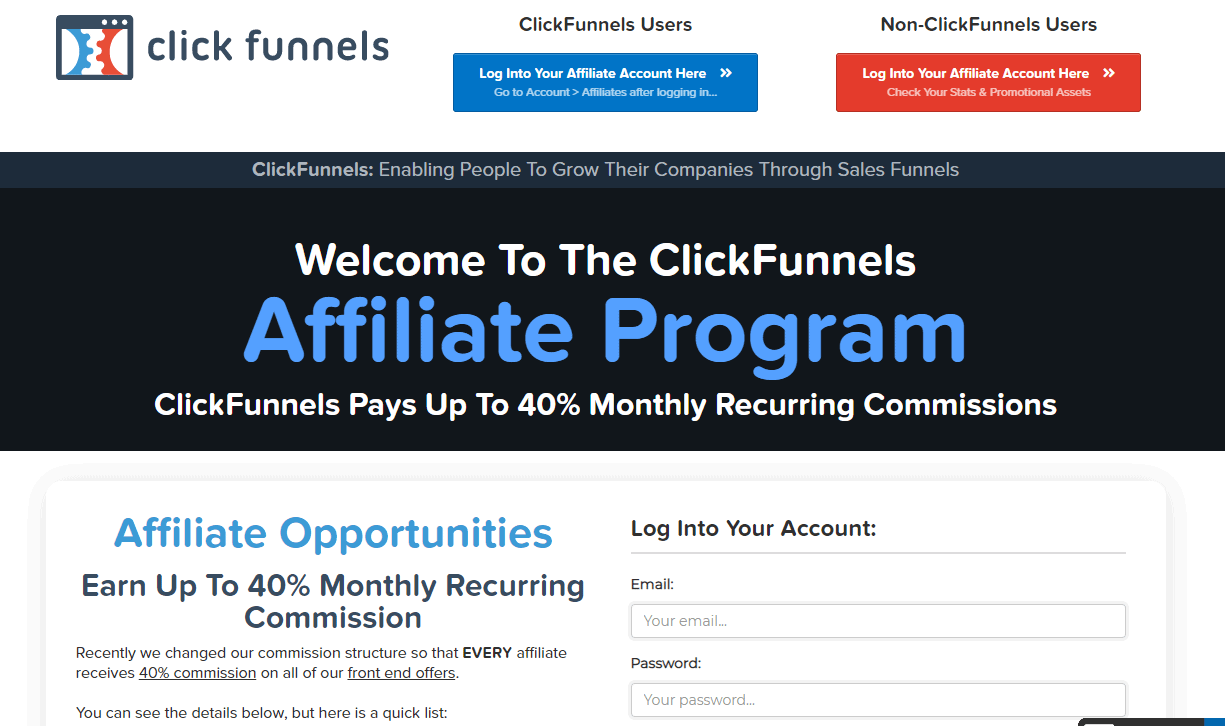 ClickFunnel Affiliates