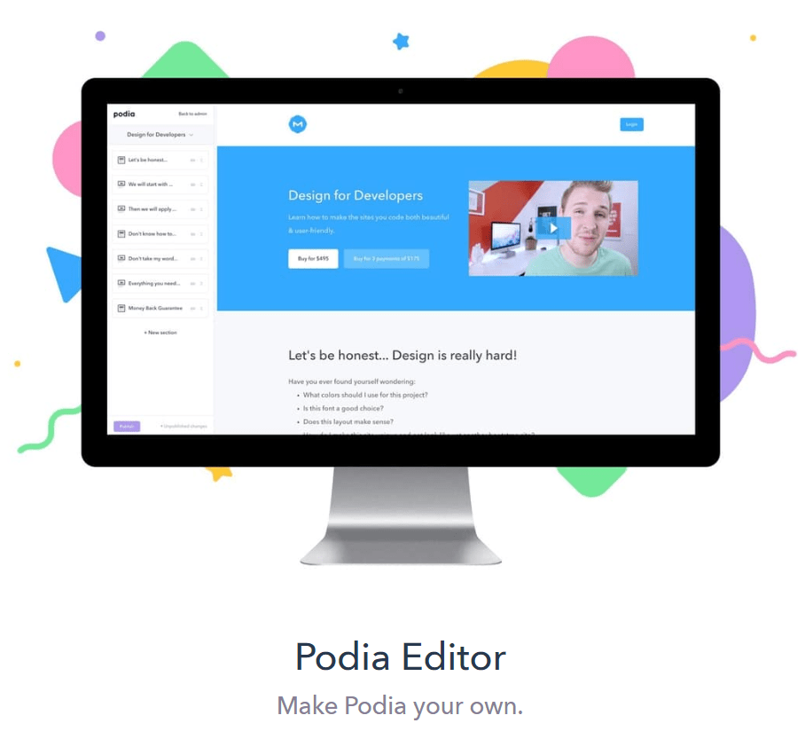 Podia course creation tools