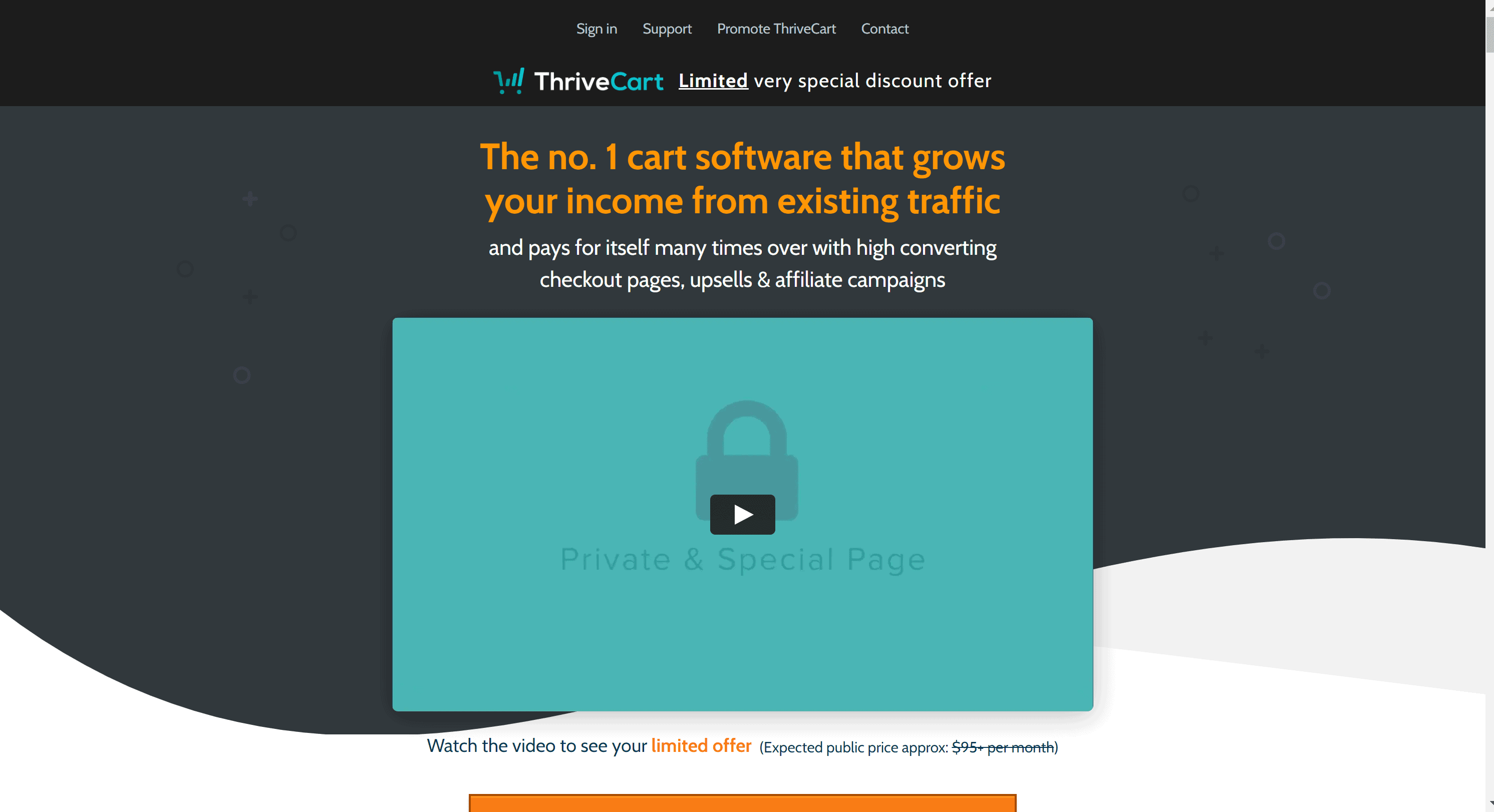 Thrivecart cart and checkout software