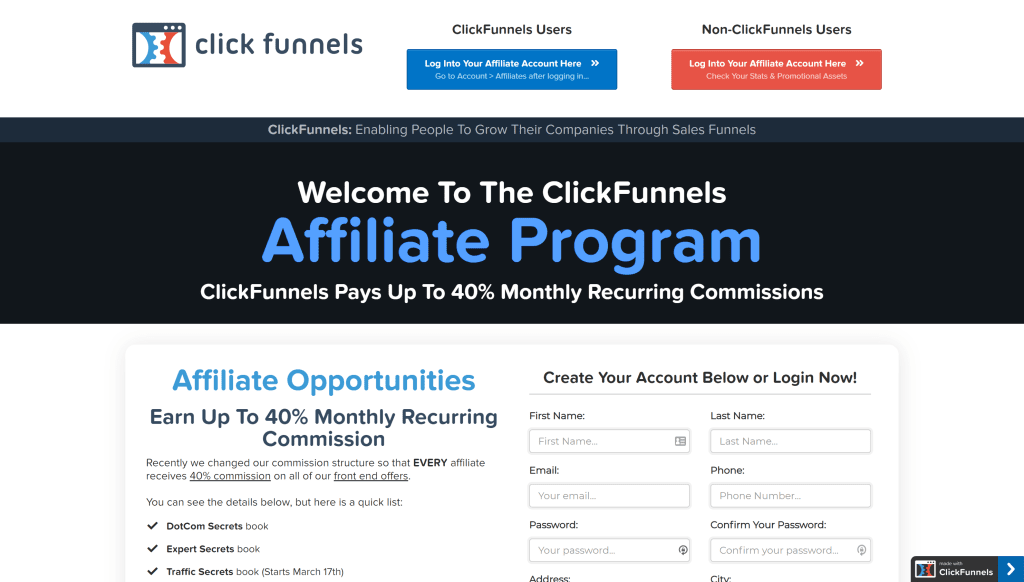 Clickfunnels affiliate program- deadline funnel vs clickfunnels