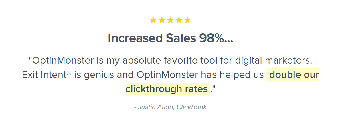 optinmonster customer review