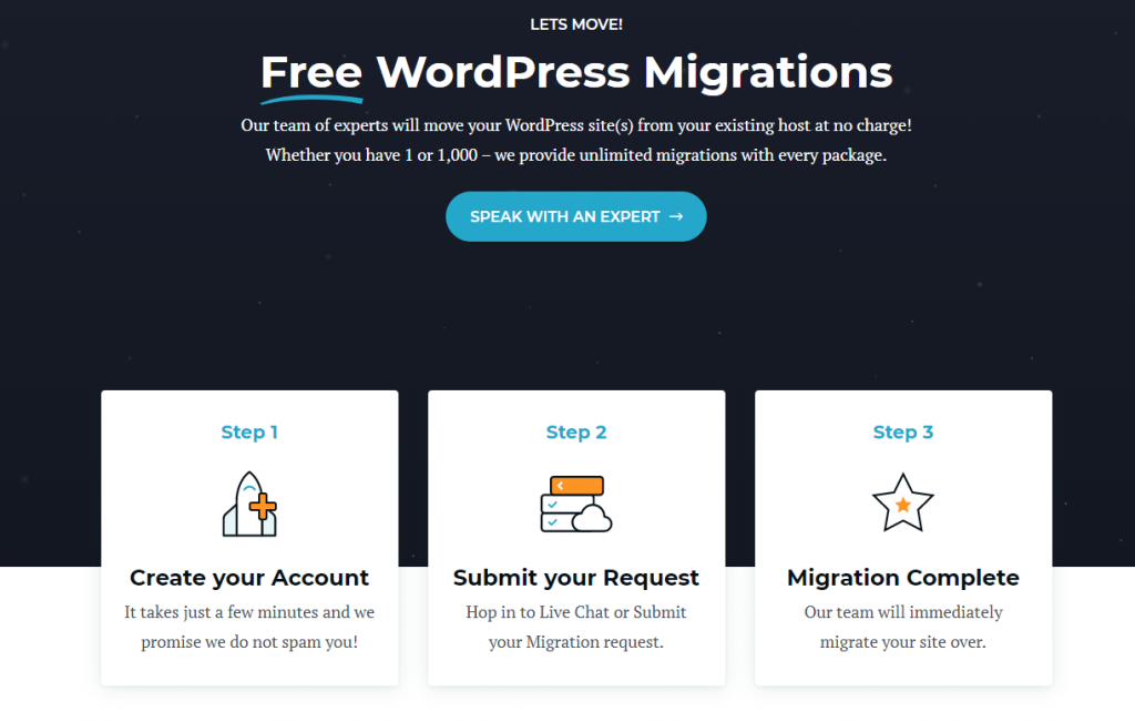 Rocket.net Review - Free WordPress Migrations