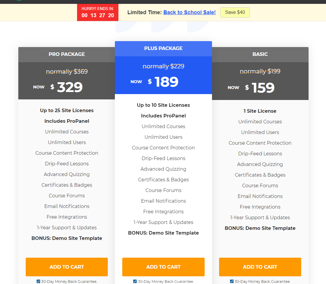 LearnDash Pricing - LearnDash vs Moodle