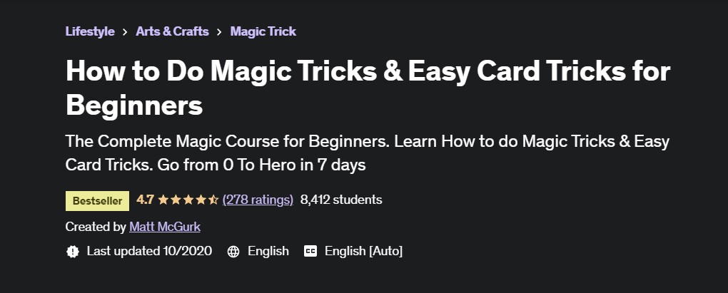 Matt McGurk teaches How to do Magic Tricks