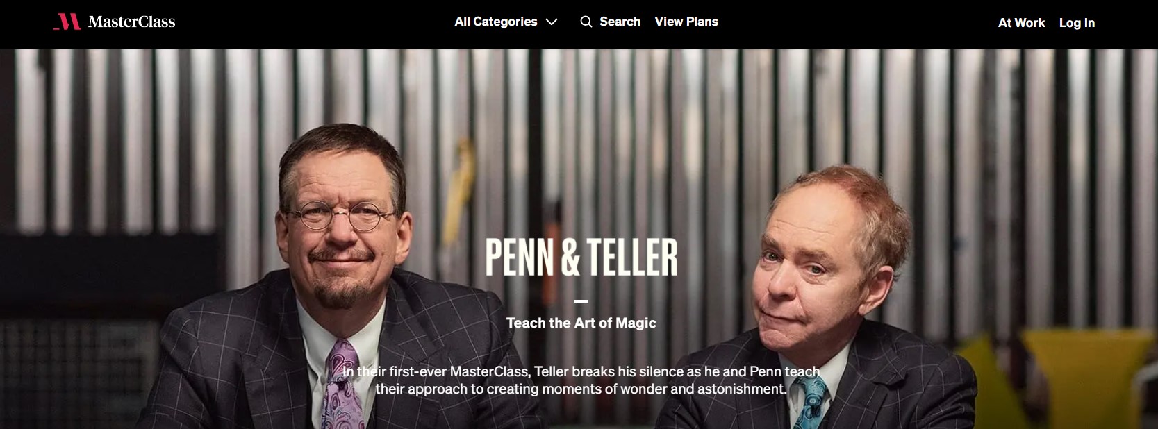 Penn and Teller teach the Art of Magic