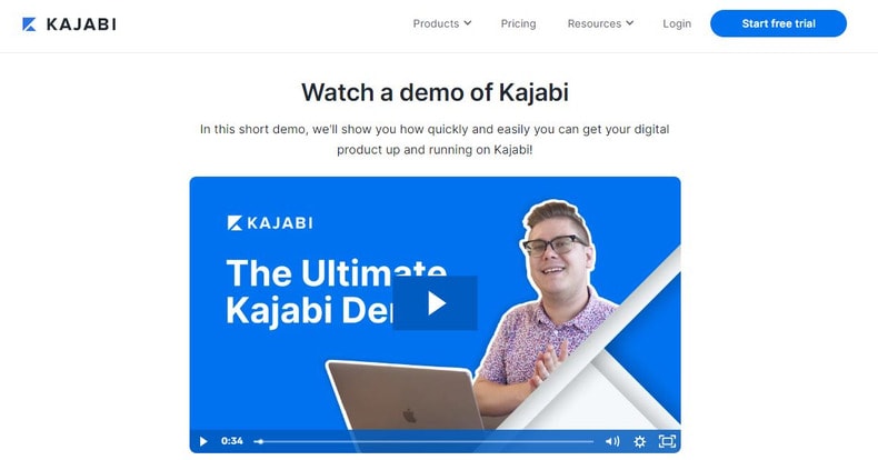 Kajabi demo page