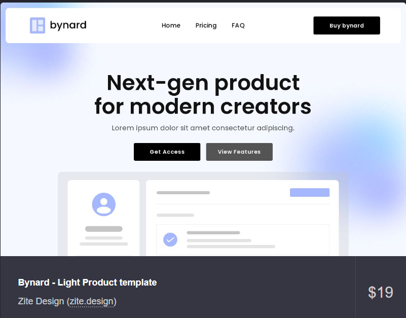 Bynard Product Template