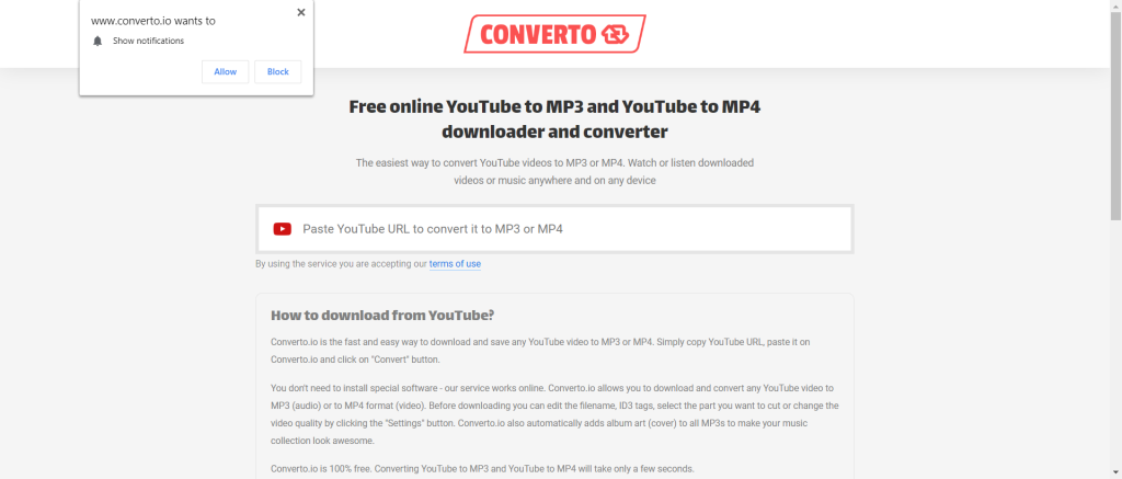 Converto- best YouTube to Mp4 converter