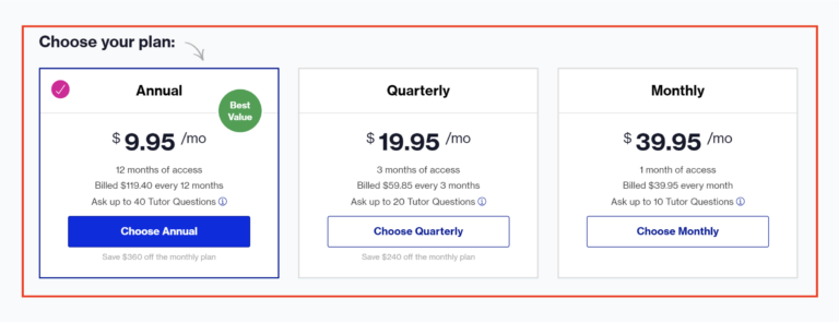 Course Hero Pricing