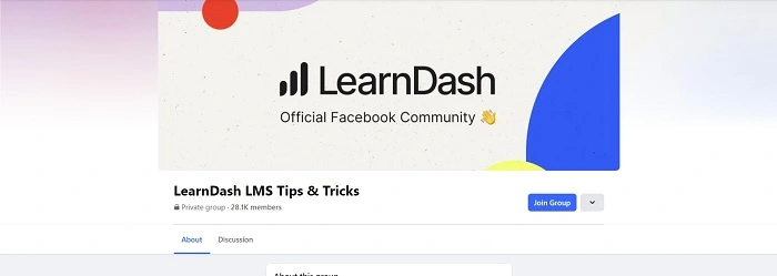 LearnDash Facebook group