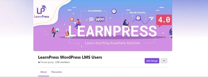 LearnPress facebook group