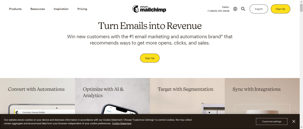 MailChimp- best inbound marketing tools