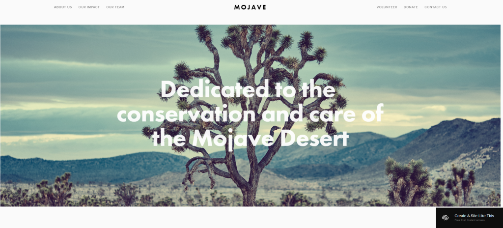 Mojave - Website Template