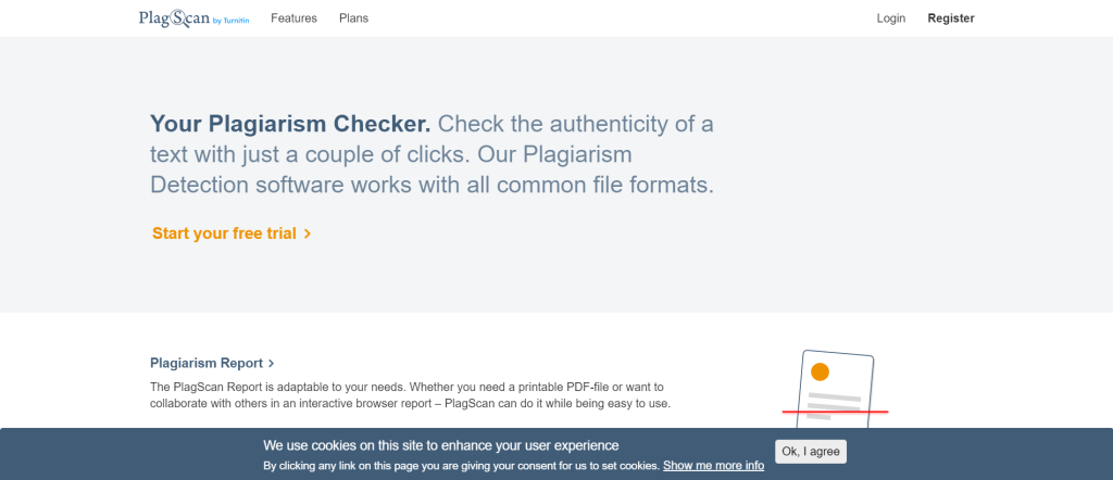 Plagscan plagiarism checker tools