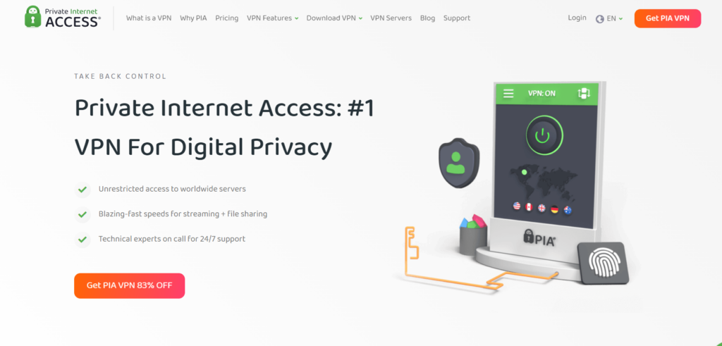 Private Internet Access (PIA)- Best Proxy Servers For Mac