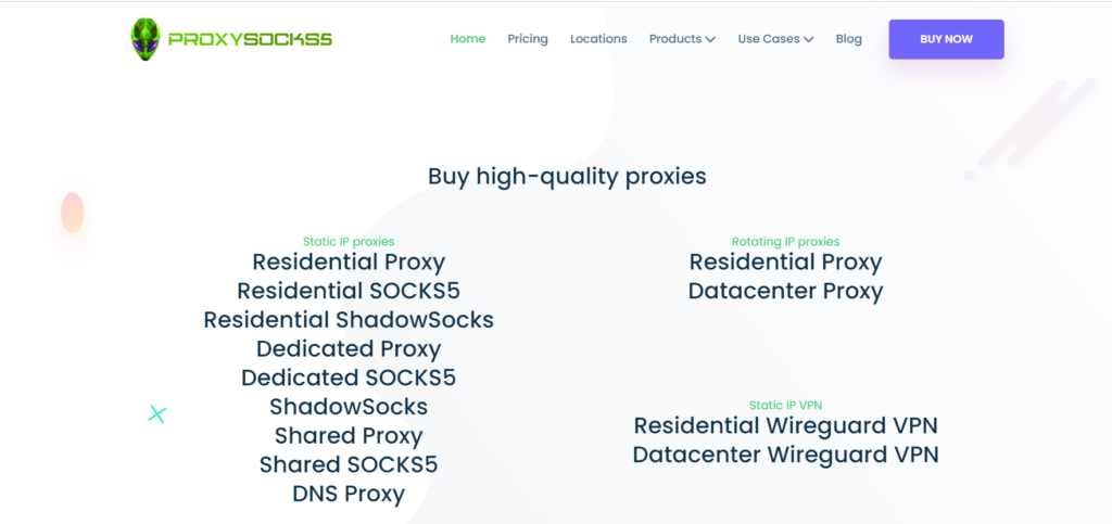 ProxySocks5- Best SOCKS5 Proxy Providers
