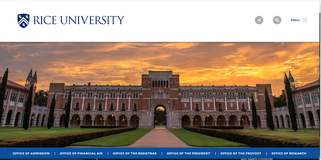 Rice University / best college website