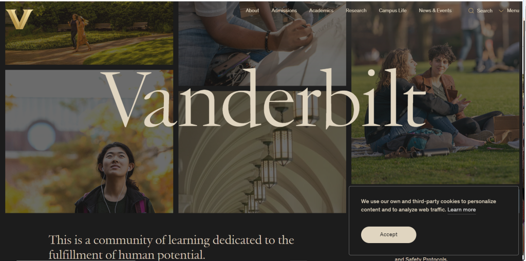 Vanderbilt University / best college website
