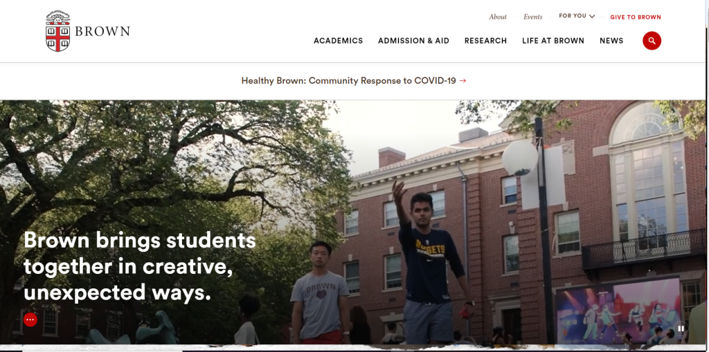 brown university / best college website