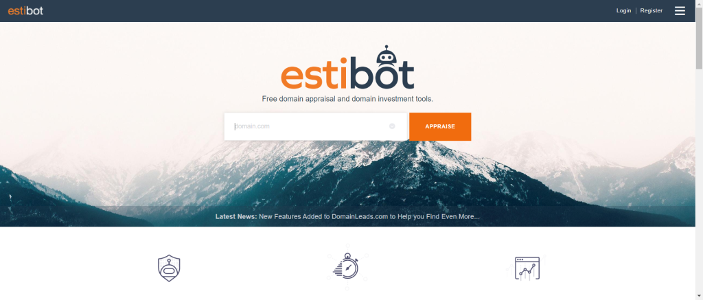 estibot- domain investment tool
