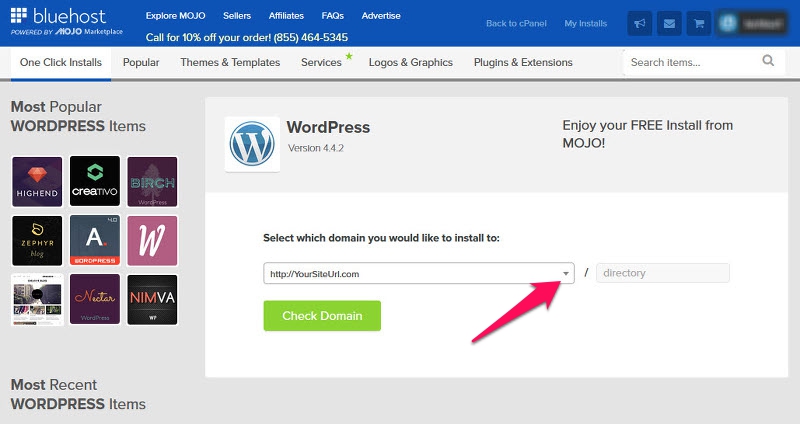 Install WordPress on Your Domain