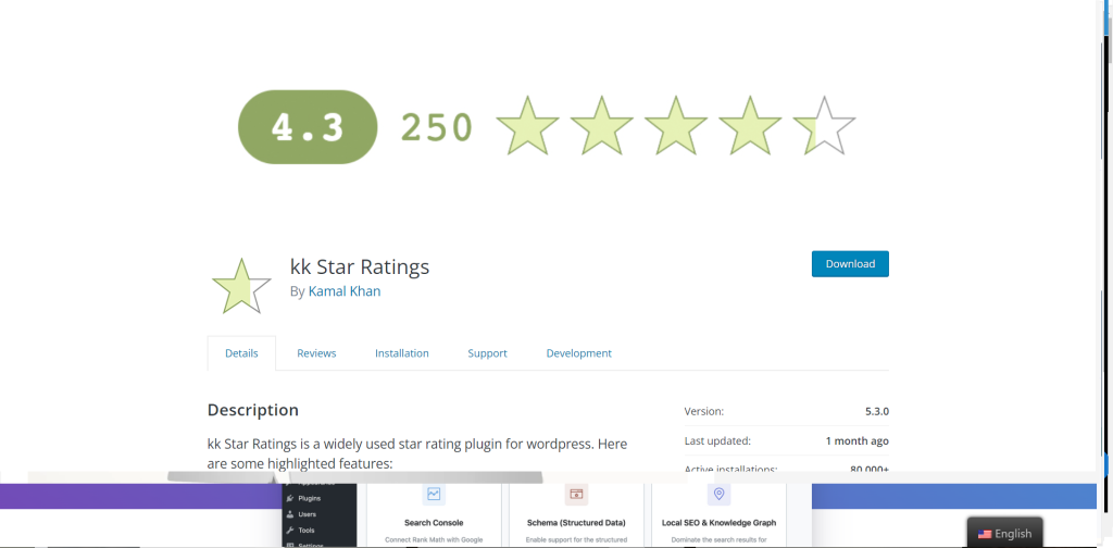 kk star ratings / best SEO Plugin WordPress