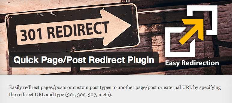 Quick Page/Post Redirect Plugin