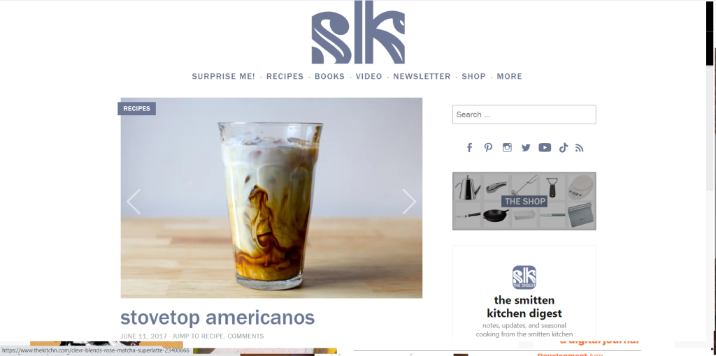 smitthen kitchen / best coffee websites