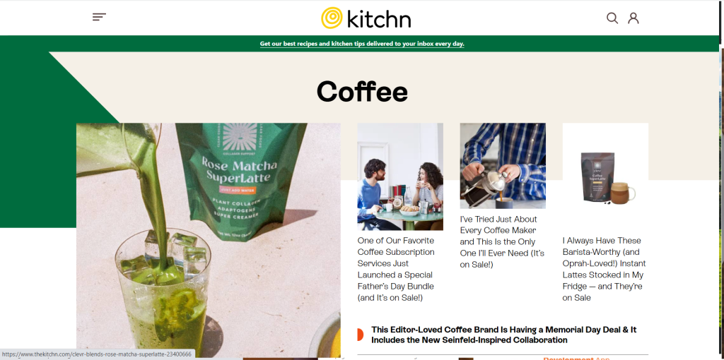 the kitchen / best coffee websites