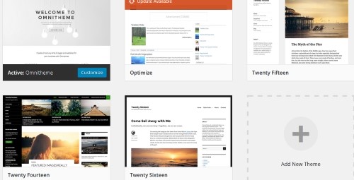 WordPress Installed Themes