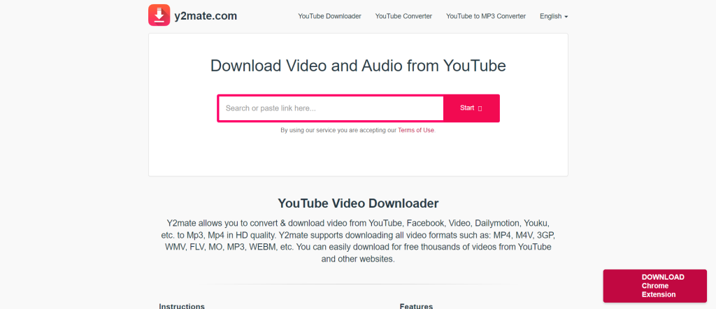 y2mate browser extension for mp3 videos